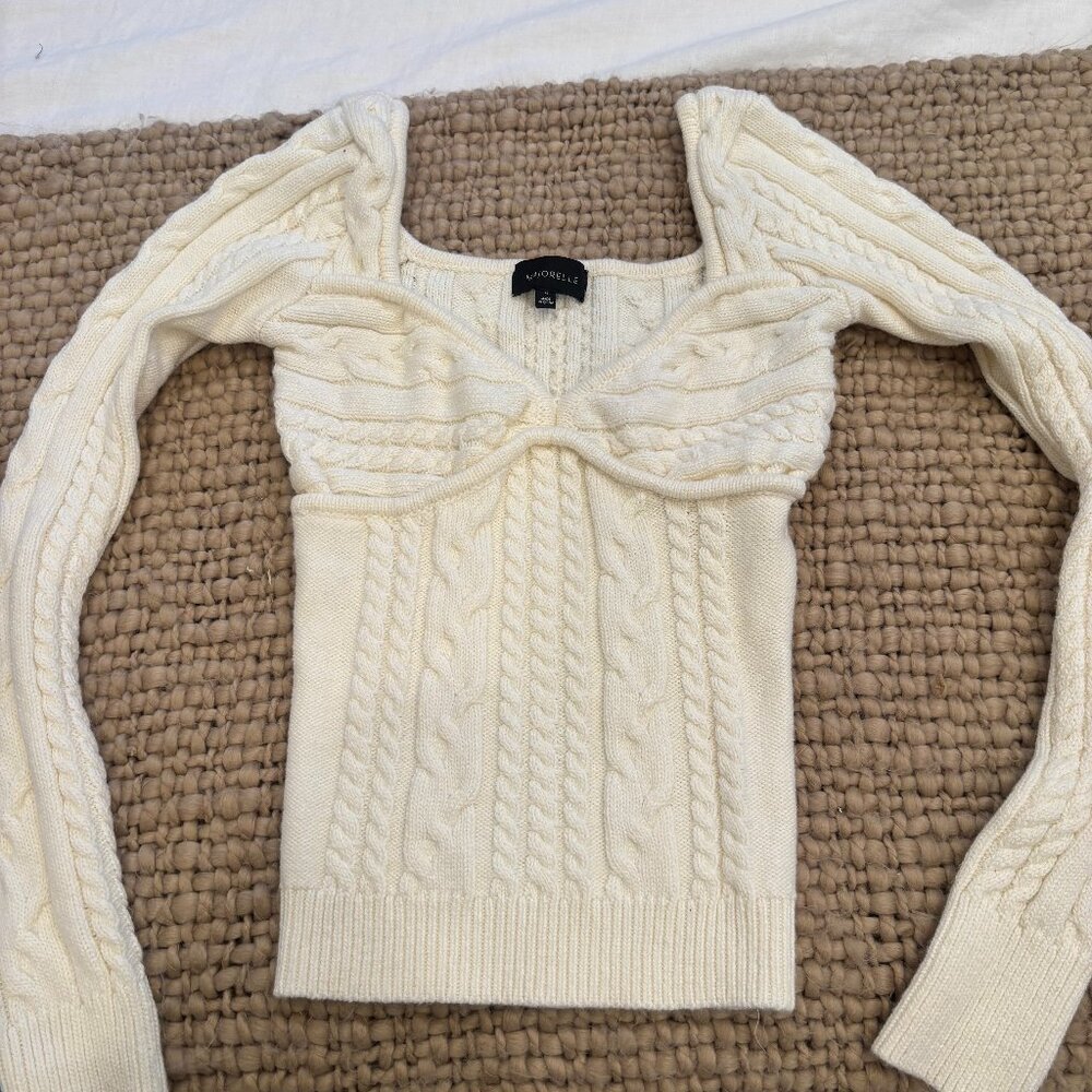 Majorelle Fallone Sweater in Cream Size XS